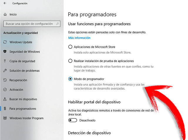 Modo Programador